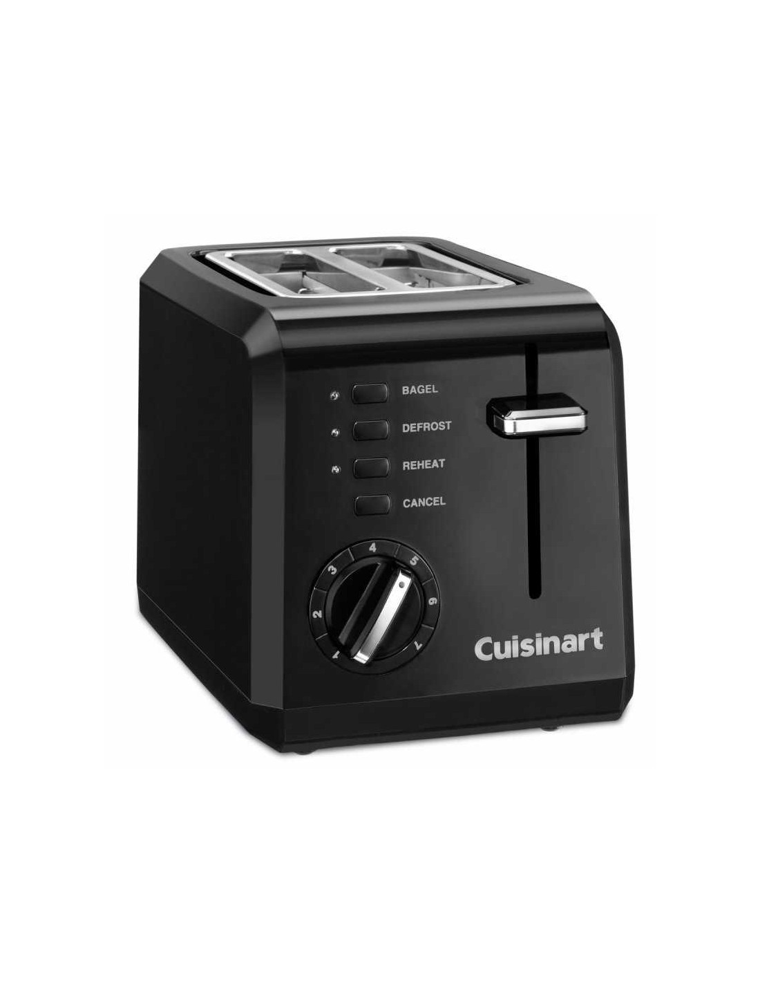 Tostador Compacto Para 2 Rebanadas Color Negro CUISINART CPT 122BK