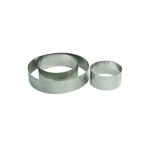 Aro Redondo de Acero Inoxidable de 8 x 4.5 Centimetros KING METAL CRR8