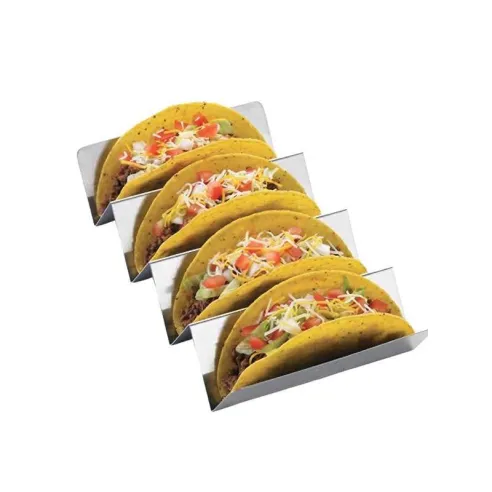 Rack de Acero Inoxidable con 4 Divisiones para Tacos KING METAL TRSB5