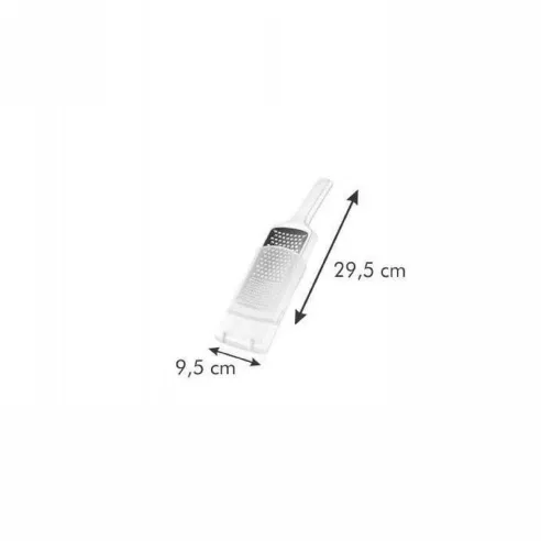Rallador de Mano Handy de Acero Inoxidable de 29.5 Centimetros, Color Blanco TESCOMA 643730
