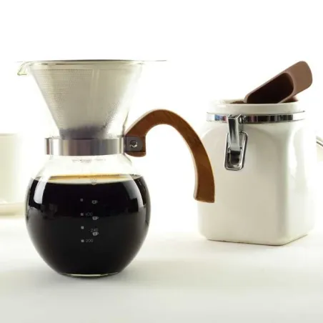 Cafetera de Vidrio con Filtro de Acero Inoxidable de 22 Onzas  NORPRO 5588