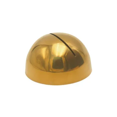 Porta Numero Redondo de Acero Inoxidable de Color Dorado de 4.5 Centimetros KING METAL MCHR1PVDG