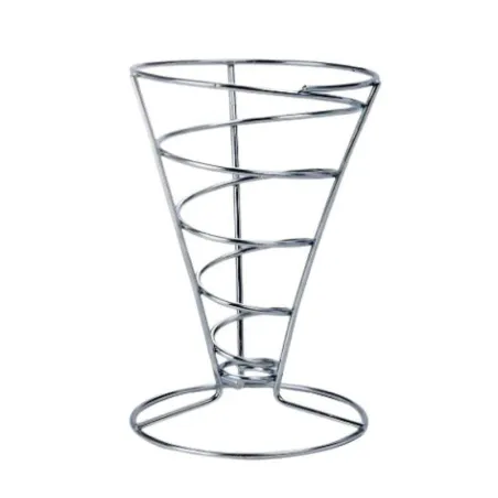 Canasta Conica para Snacks de 14 x 20 Centimetros KING METAL CHH1420