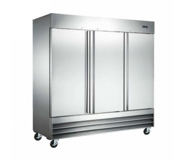 Refrigerador Comercial de 3 Puertas Solidas de Acero Inoxidable de 110V / 60 Hz U-STAR ND-CFD-3RR-E-HC