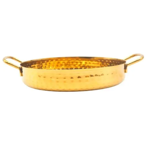 Sarten Mini Martillado con Agarradera y Acabado Dorado de 7 x 1.4 Pulgadas KING METAL MPDH38H
