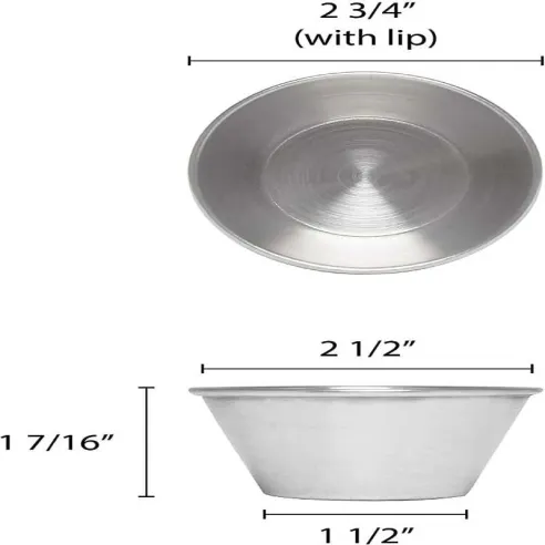 Salsera de Acero Inoxidable de 3 Onzas KING METAL SC35