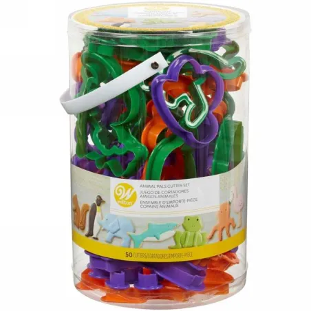Cortador de Galletas de Animales, Set de 50 Piezas WILTON 2304-1055