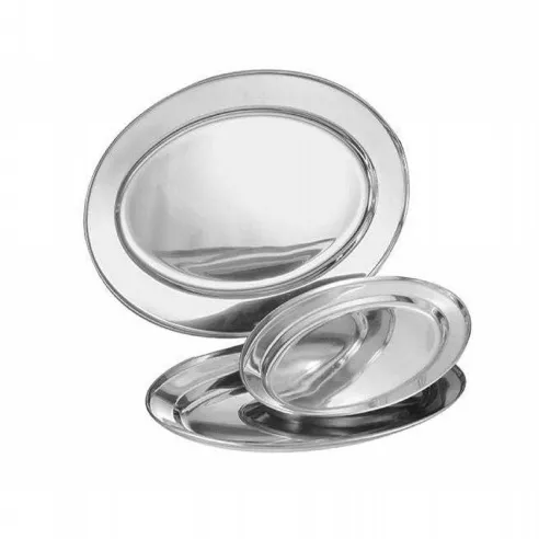 Platon Ovalado de Acero Inoxidable de 12 Pulgadas / 30 Centimetros KING METAL OP30
