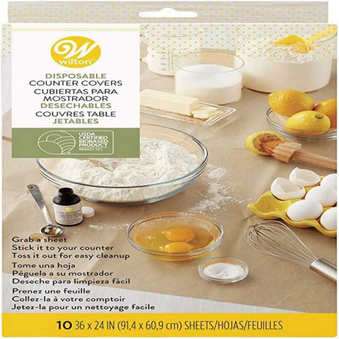 Tapetes Desechables 36 x 24 Pulgadas, Paquete de 10 Unidades WILTON 415-7703