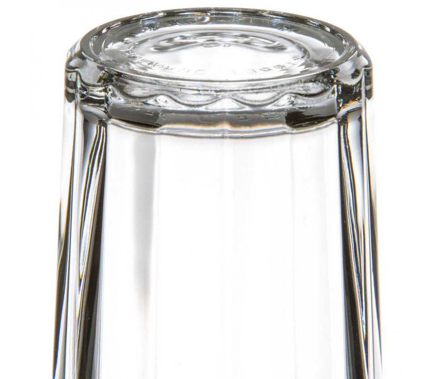 Glass DuraTuff 16 oz. Paneled Glass Tumbler by Libbey - 15642