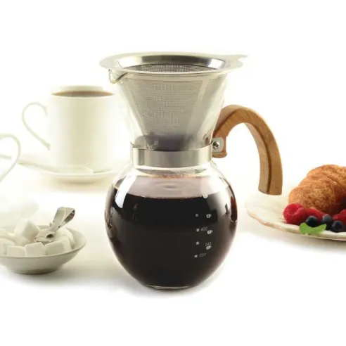 Cafetera de Vidrio con Filtro de Acero Inoxidable de 22 Onzas  NORPRO 5588