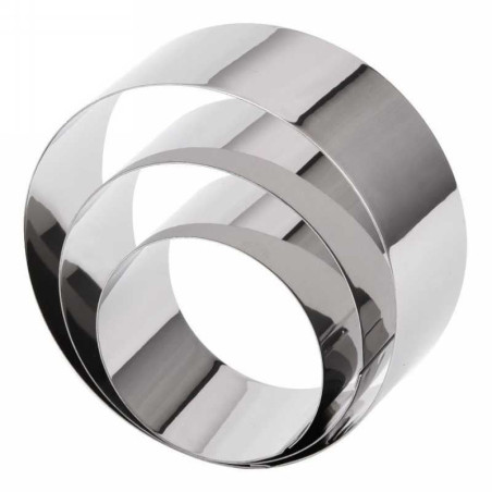 Aro Redondo de Acero Inoxidable de 8 x 4.5 Centimetros KING METAL CRR8