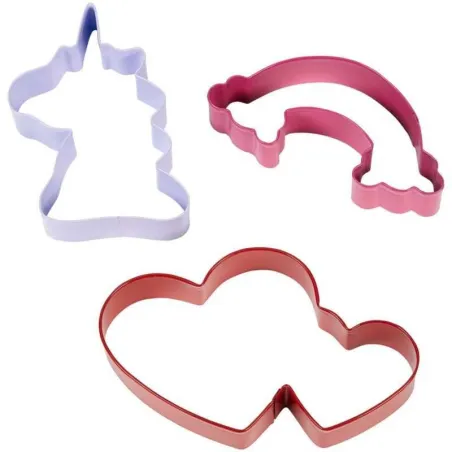 Cortador de Galletas de Unicornio, Set 3 Unidades wilton 2308-0-0061