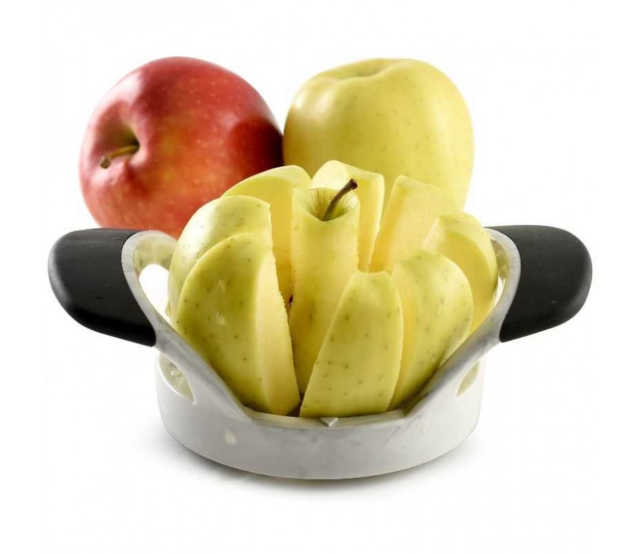 rebanador de manzanas, cortador de manzanas, versión mejorada del  descorazonador Descorazonador y divisor de manzanas grande de 8 hojas, el  divisor puede cortar hasta 3.5 pulgadas de manzanas Ormromra WMPH-499-1
