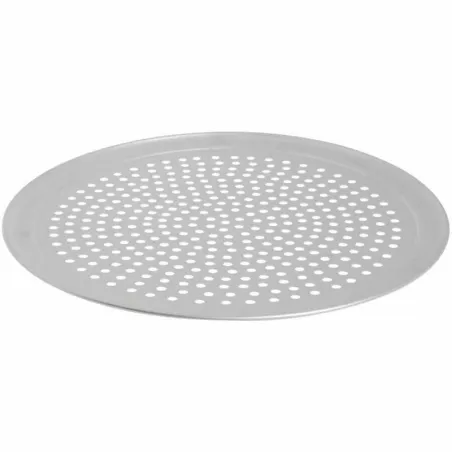 Molde de Pizza Perforado de Borde Ancho de 45 Centimetros KING METAL PTWP18