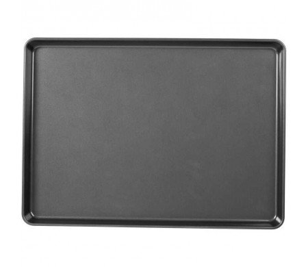  YUNYODA Bandeja para horno, universal antiadherente de acero al  carbono para pizza, galletas, galletas, pasteles, negro metalizado,  antiadherente, 9.4x7.1x0.7 in, con borde suave. : Hogar y Cocina