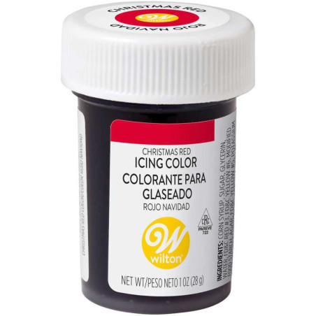 Colorante de Pasta Color Rojo Navidad de 1 Onza WILTON 610-302