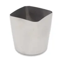 Recipiente de Acero Inoxidable para Papas Fritas de 3-5/16 Pulgadas KING METAL FFSQ85S 2