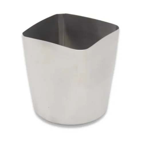 Recipiente de Acero Inoxidable para Papas Fritas de 3-5/16 Pulgadas KING METAL FFSQ85S