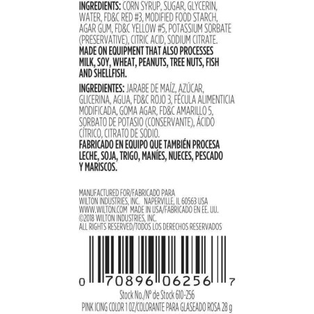 Colorante para Pasta Color Rosado, 1 Onza WILTON 610-256