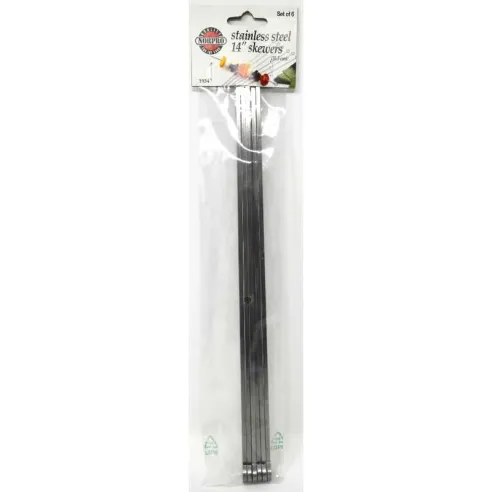 Pinchos de Acero Inoxidable de 14 Pulgadas, Paquete de 6 Unidades NORPRO 1934
