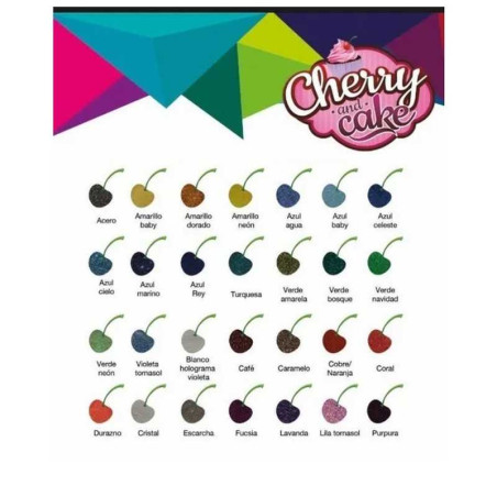 Diamantina Comestible  Amarillo Baby de 12 Gramos CHERRY AND CAKE DNTX02