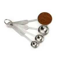 Set de Cucharas de Medir de Acero Inoxidable, 4 Piezas  NORPRO 3049 2