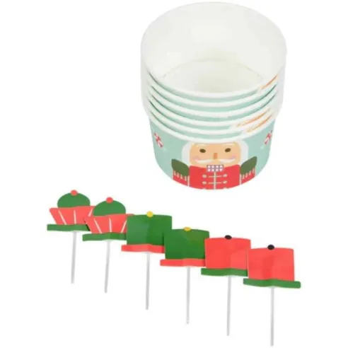 Envoltura para Cupcake de Cascanueces, Paquete de 6 Unidades WILTON 415-0-0382