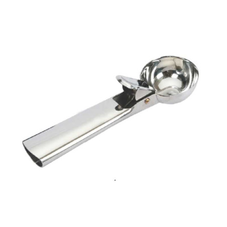 Cuchara para Helado con Puno Negro de 7 Pulgadas KING METAL ICS7
