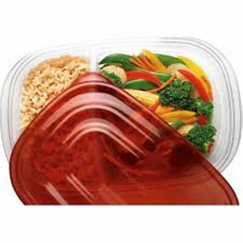 Contenedor con 2 Divisiones Takealongs de 3.7 Tazas, Set de 3 Piezas  RUBBERMAID 2086743