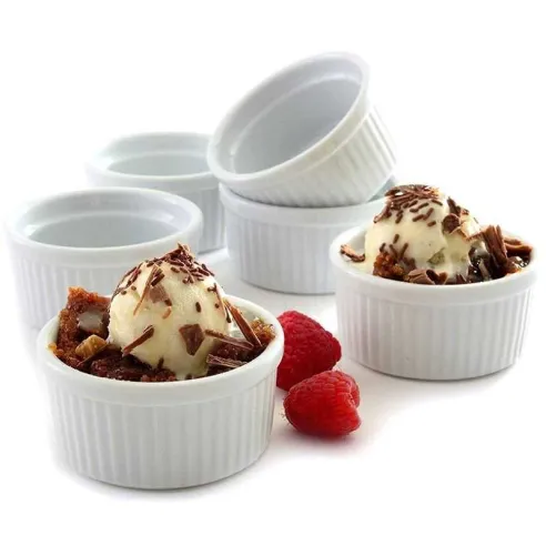 Ramekin de Porcelana de 3 Pulgadas, Color Blanco NORPRO 258D