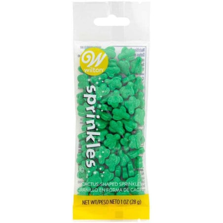 Confitillo con Forma de Cactus, 28 Gramos, Color Verde  WILTON 710-0-0431
