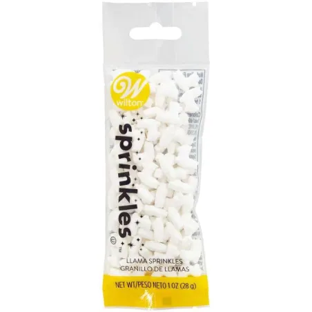 Confitillo Figura de Llama, 1 Onza / 28 Gramos, Color Blanco  WILTON 710-0-0433
