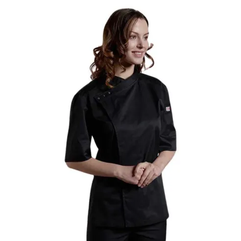 Gabacha con 3 Broches, Manga 2/4, Talla M, Color Negro  CHECKEDOUT CU158Z0100E-M