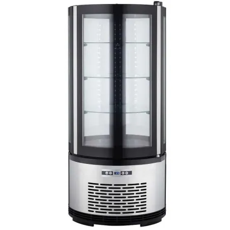 Vitrina Refrigerada Redonda de 3 Niveles de 48 x 103 Centimetros QUANTUM PRO RDC100