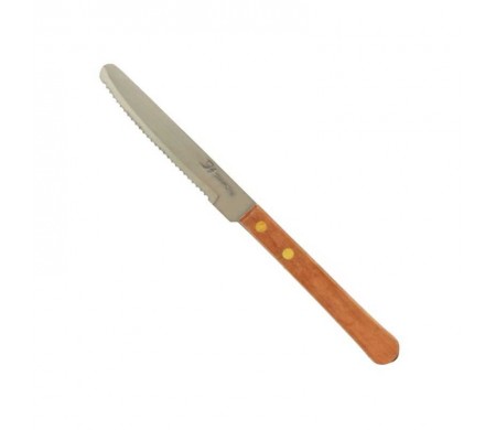 Cuchillo Para Carne Mango De Madera 4.5 Pulgadas