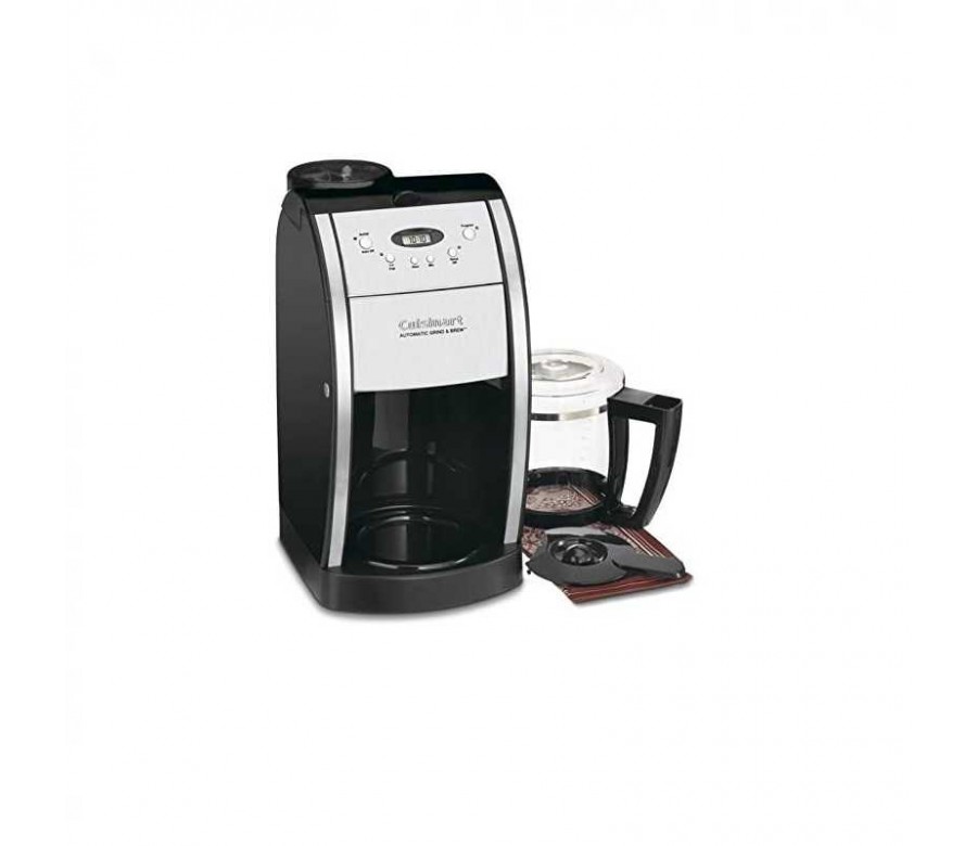 Cafetera de goteo de 10 tazas, máquina de café automática de moler y  preparar con molinillo de café de rebabas integrado, modo temporizador
