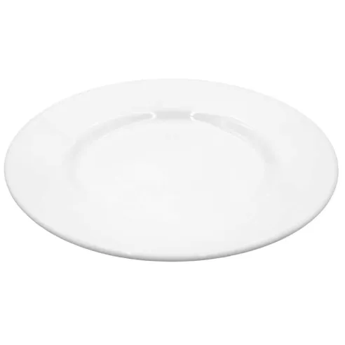 Plato Redondo de Porcelana Borde Ancho de 6.5 Pulgadas Blanco CATER MAX A700