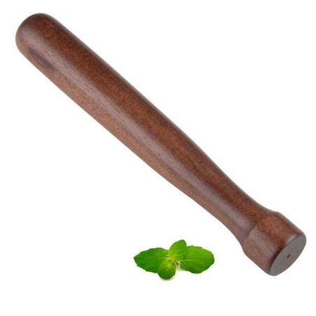 Mortero Coctelera Madera de 8 Pulgadas THUNDER WDML008W