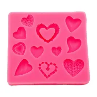 Molde de Silicon de Corazones  MASTER CHEF 0760316
