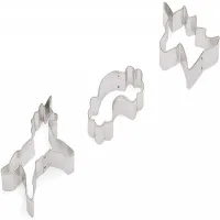 Cortadores de Galletas de Unicornio y Arco Iris, Set de 3 Piezas  FOX RUN BRANDS 3697 2