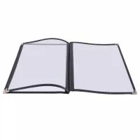 Porta Menu 4 Paginas de 8.5 x 11 Pulgadas, Color Negro  THUNDER PLMENU-L4BL 2