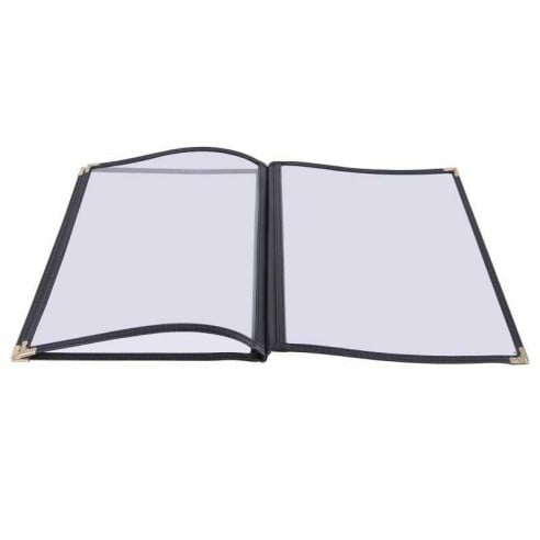 Porta Menu 4 Paginas de 8.5 x 11 Pulgadas, Color Negro  THUNDER PLMENU-L4BL