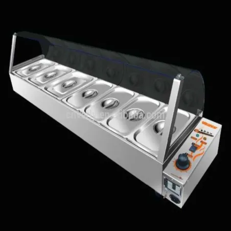 Bano Maria Electrico de 7 Fosas con Protector 220 V QUANTUM PRO VB-96