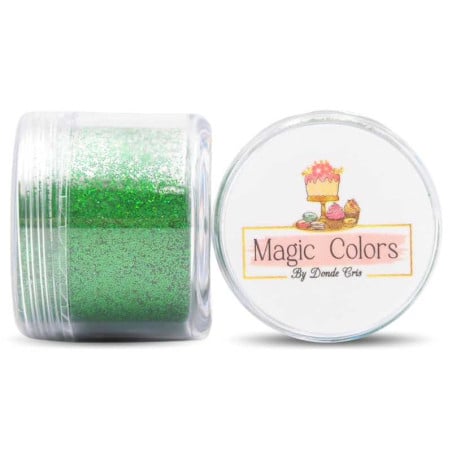 Diamantina Comestible Verde Oscuro de 10 Gramos MAGIC COLORS 7443006010391