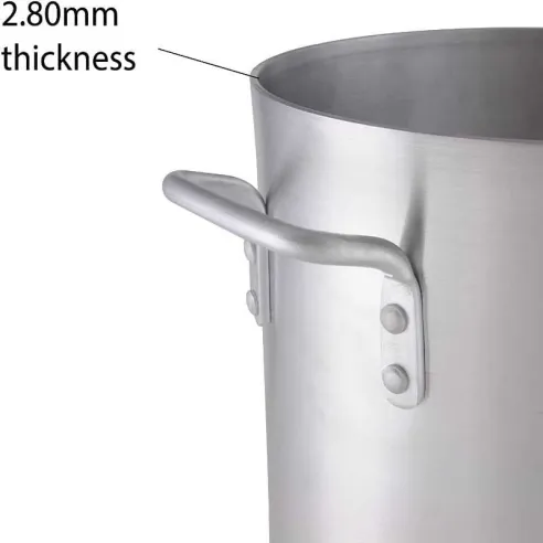 Olla Stock de Aluminio sin Tapa de 16 Quartos MASTER CHEF ASTP-16