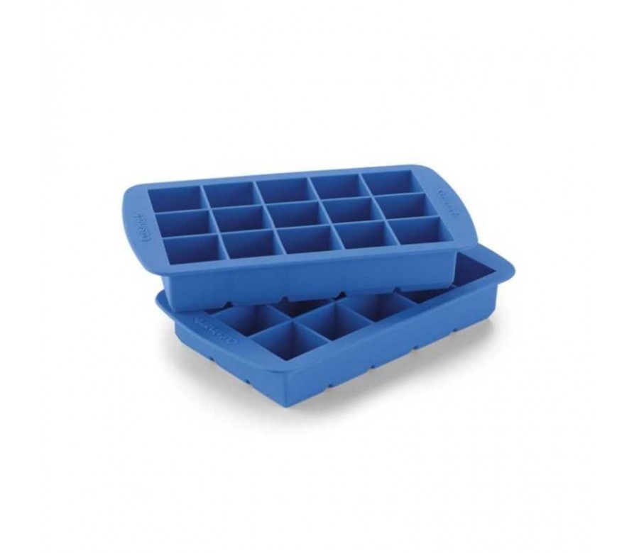 Moldes Para Cubos De Hielo U Chef Color Azul Set De 4 Bandejas