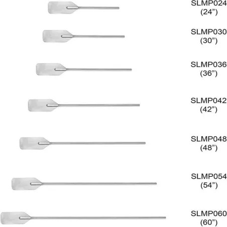 Paleta Mezcladora de Acero Inoxidable de  60 Pulgadas THUNDER SLMP060