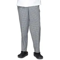 Pantalon de Cuadros Pequenos con Elastico, Talla L CHECKEDOUT U202C8500H-L