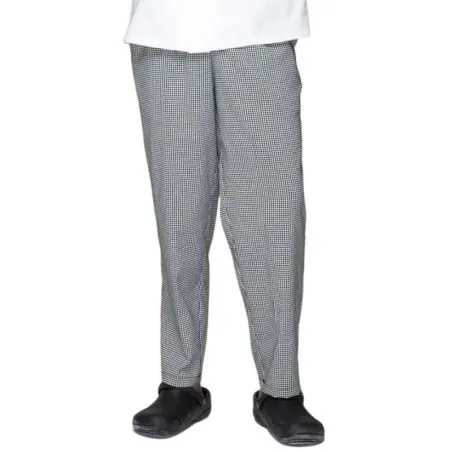 Pantalon de Cuadros Pequenos con Elastico, Talla L CHECKEDOUT U202C8500H-L